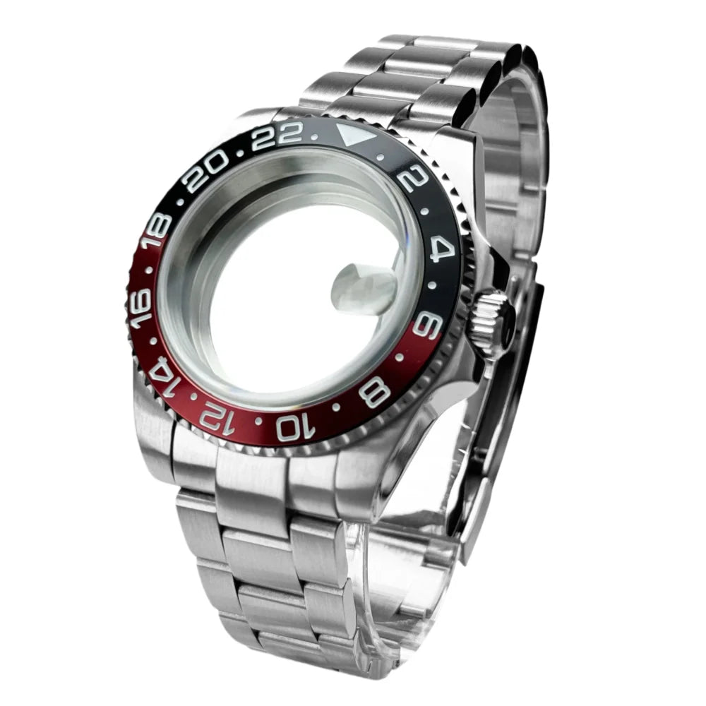 40mm 200m Waterproof NH34 NH35 NH36 Watch Case Accessories for Oyster Band SUB Watch Maker 120clicks BGW9 blue lume Bezel - AMULET RING STORE