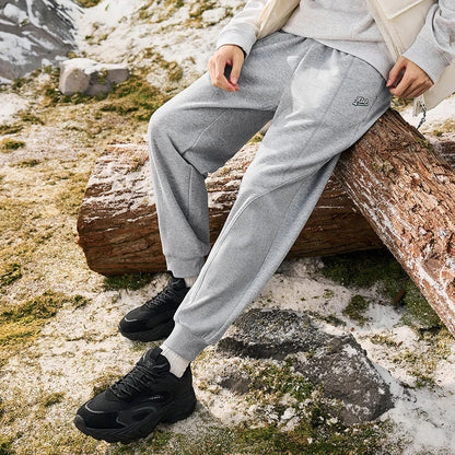 Xtep Trousers For Men And Women 2024 Winter Knitting Loose Exercise Sweatpants Casual Trendy Warm Soft Bottoms 876427630125