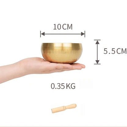 Nepal Singing Bowl Handmade Copper Bowl Sound Healing Yoga Meditation Professional Original Tibetan Bowls Buddha Instrument - AMULET RING STORE