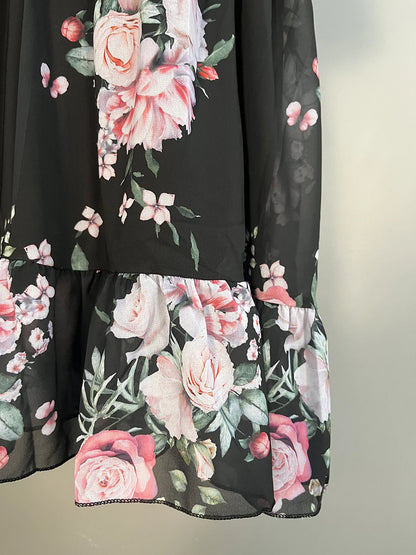 Woman Floral Print Dress Summer Spaghetti Strap Off Shoulder Sleeveless Dresses Holiday A-Line Mesh Fabric Party Dress Vestidos - AMULET RING STORE