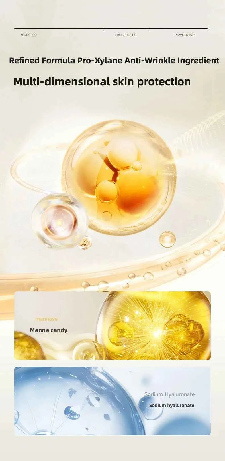 10pcs Pro-Xylane Anti-Wrinkle Lyophilized Serum  High Concentration Anti-Aging Firming Face Essence for Deep Wrinkles