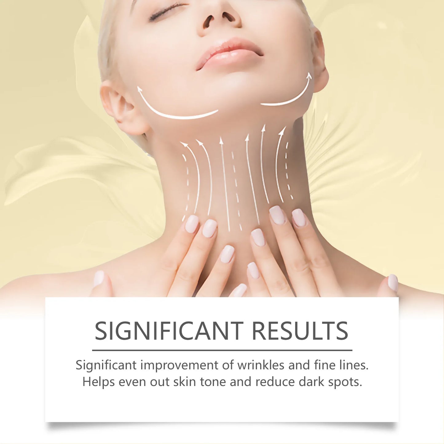 EELHOE Bee Venom Brightening Face and Neck Cream Stick Moisturizing Facial Skin Firming Rejuvenation Neck Lift Stick Cream 40g
