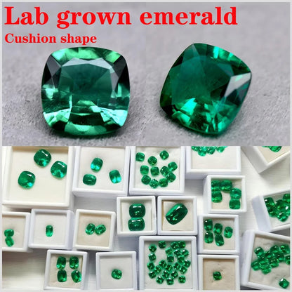 emerald Cut Lab Grown Columbia Emerald Natural color for DIY Jewelry Making Materials with Certificate Factory Wholesale price