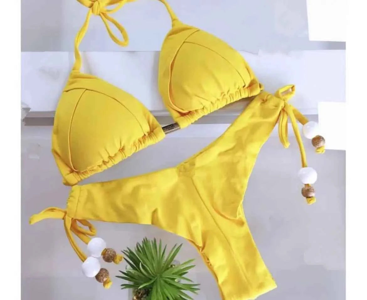 2025 New Sexy 13 Color Triangle Bathing Suit for Women Brazilian Bikinis Swimwear Push Up Swimsuit Beach Bikini Set