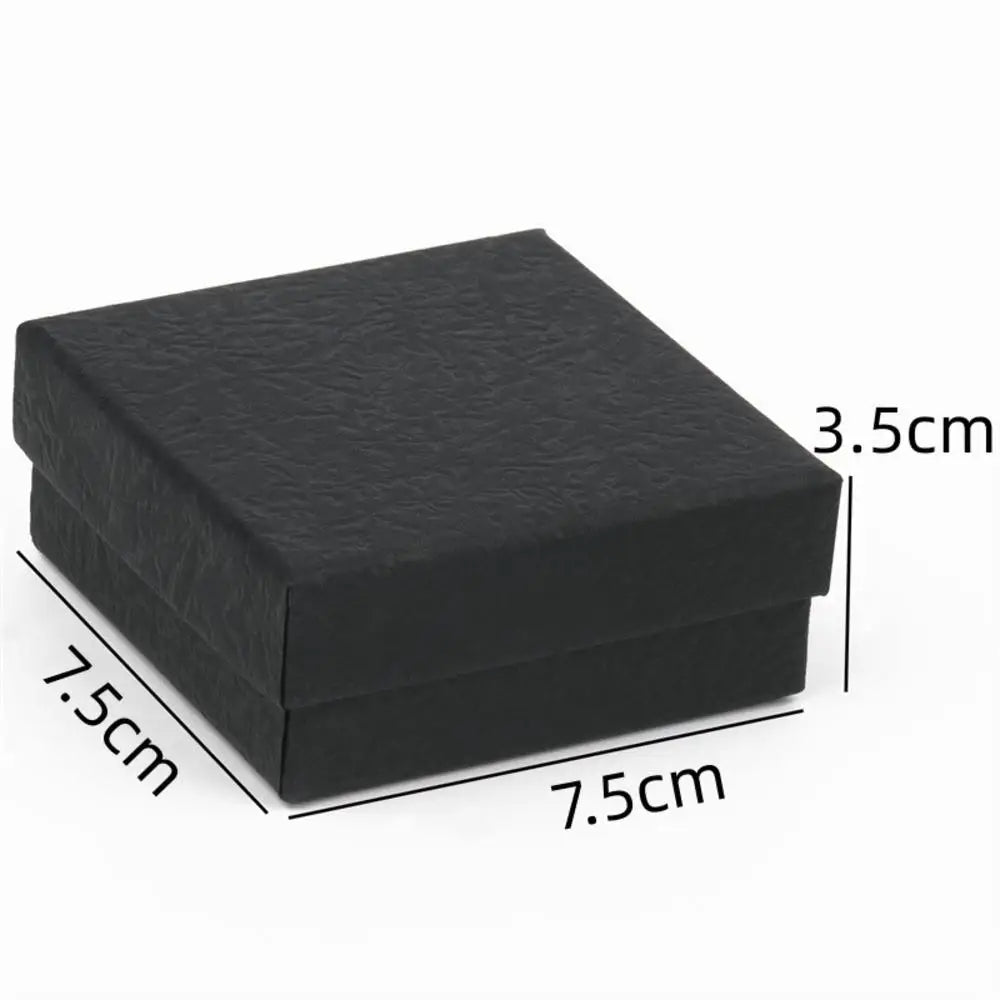 Simple Jewelry Box Earnail Ring Bracelet Necklace Gray Black Paper Jewelry Display Case Jewelry Organizer Box - AMULET RING STORE