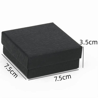 Simple Jewelry Box Earnail Ring Bracelet Necklace Gray Black Paper Jewelry Display Case Jewelry Organizer Box - AMULET RING STORE