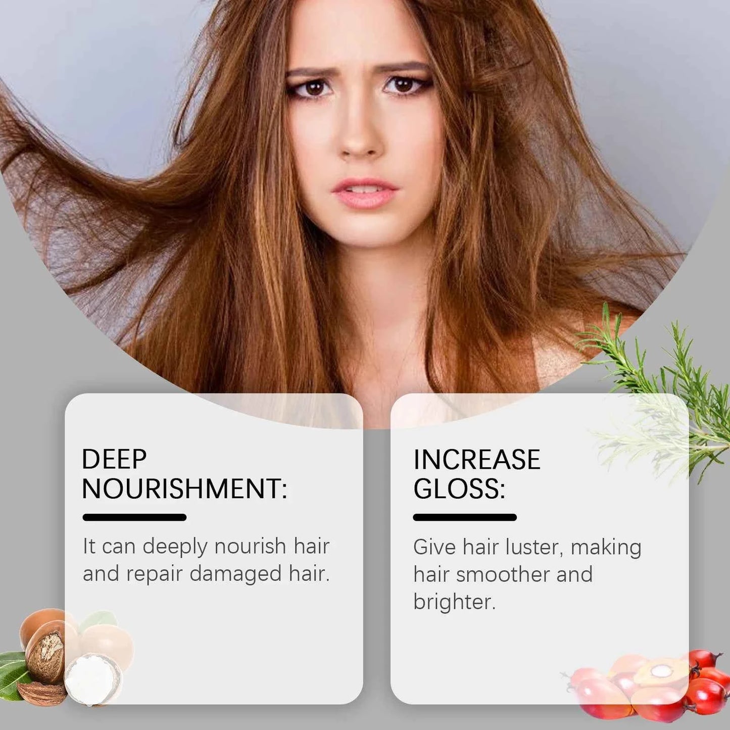 EELHOE 114g Batana Ginger Hair Growth Oil Pure Natural Anti Hair Loss Breakage Nourishing Strengthening Thickness Hair Nutrition