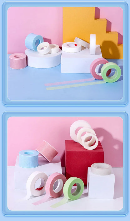 2/4PCS Micropore Eyelash Tape Lashes Lifting Tapes Under Eyes Breathable Easy To Tear Medical Tapes Eyelash Extension Supplies - AMULET RING STORE