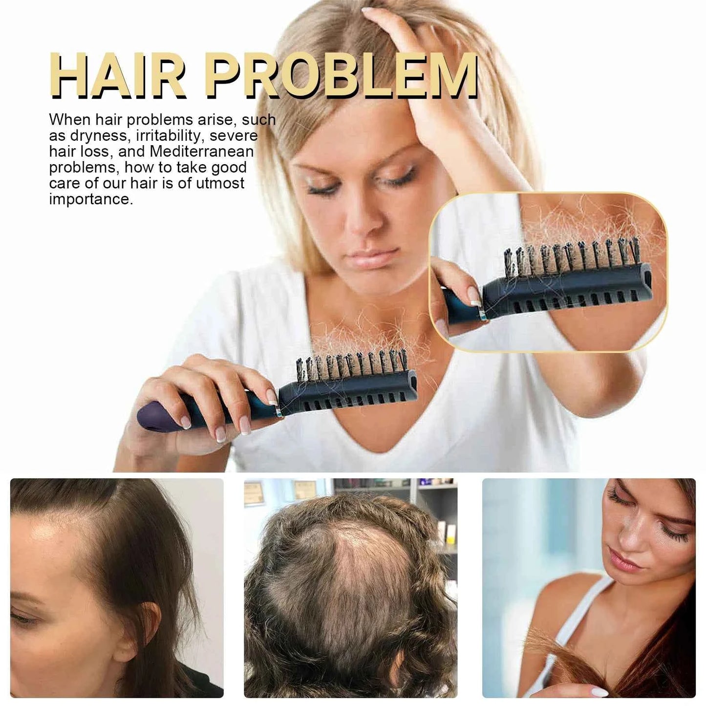 OUHOE Hair Boost Oil Dense Hair 2.11fl.oz (60ml) Makes Hair Thicker Healthier Promoting Hair Regeneration Caring Essential Oils