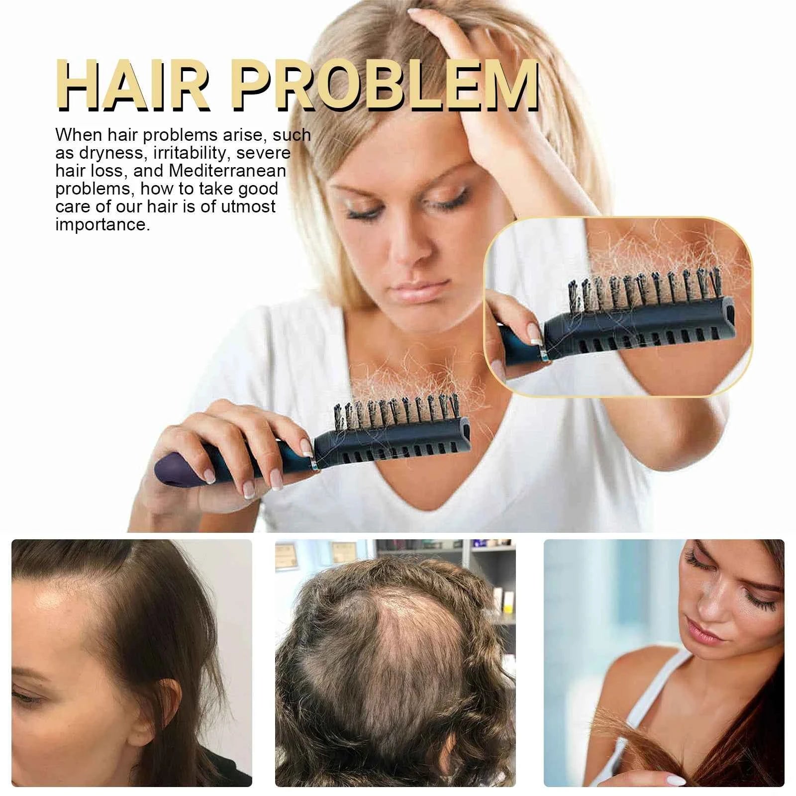 OUHOE Hair Boost Oil Dense Hair 2.11fl.oz (60ml) Makes Hair Thicker Healthier Promoting Hair Regeneration Caring Essential Oils