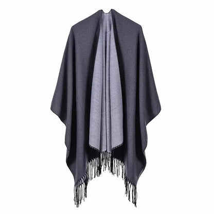 Winter Fashion Poncho Women Capes Scarf Imitation Cashmere Ladies Scarves Warm Shawls Wraps Woman Ponchos Bufanda Mujer Foulard
