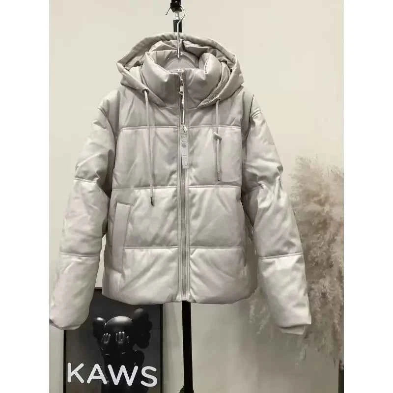 Winter Women's Cold Coat Winter Jackets For Women 2023 Warm Leather PU Parkas Winter Coat Promotion Female Outerwear