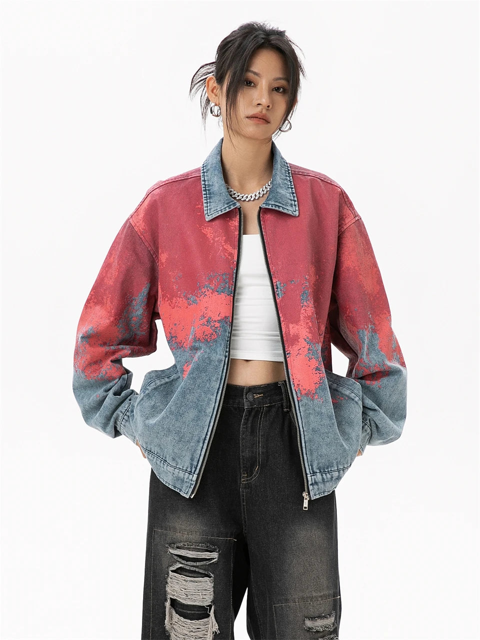 Women's Denim Jacket Lady Cowboy Jeans Jackets Women Outdoor Women's Clothing Novelties Sales Trend 2024 Female Cowgirl Clothes - AMULET RING STORE