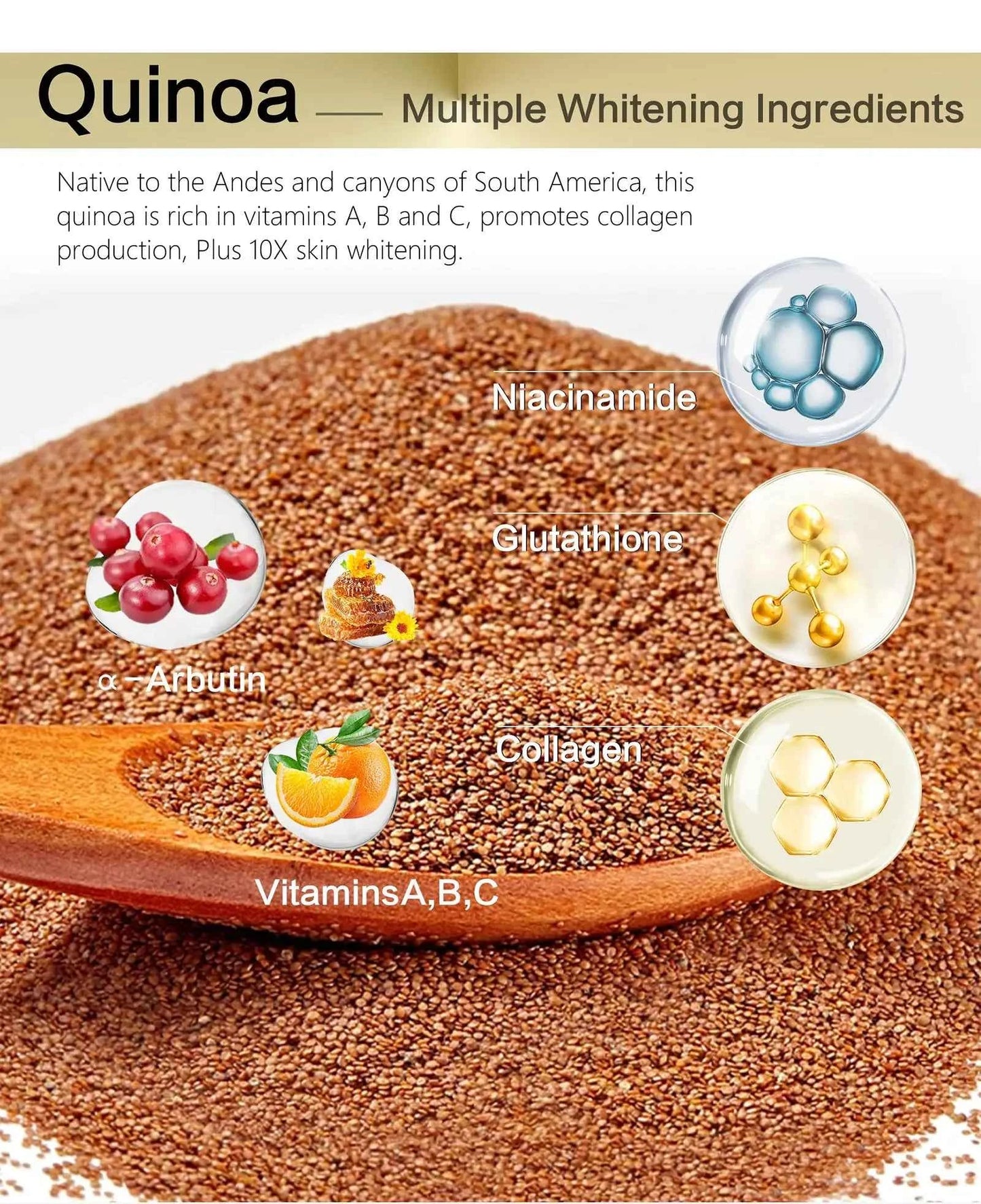 AILKE Whitening Face Cream, Antioxidant, Reduce Dark Spots, Inhibit Melanin, Anti-aging, With Collagen, Niacinamide, Glutathione