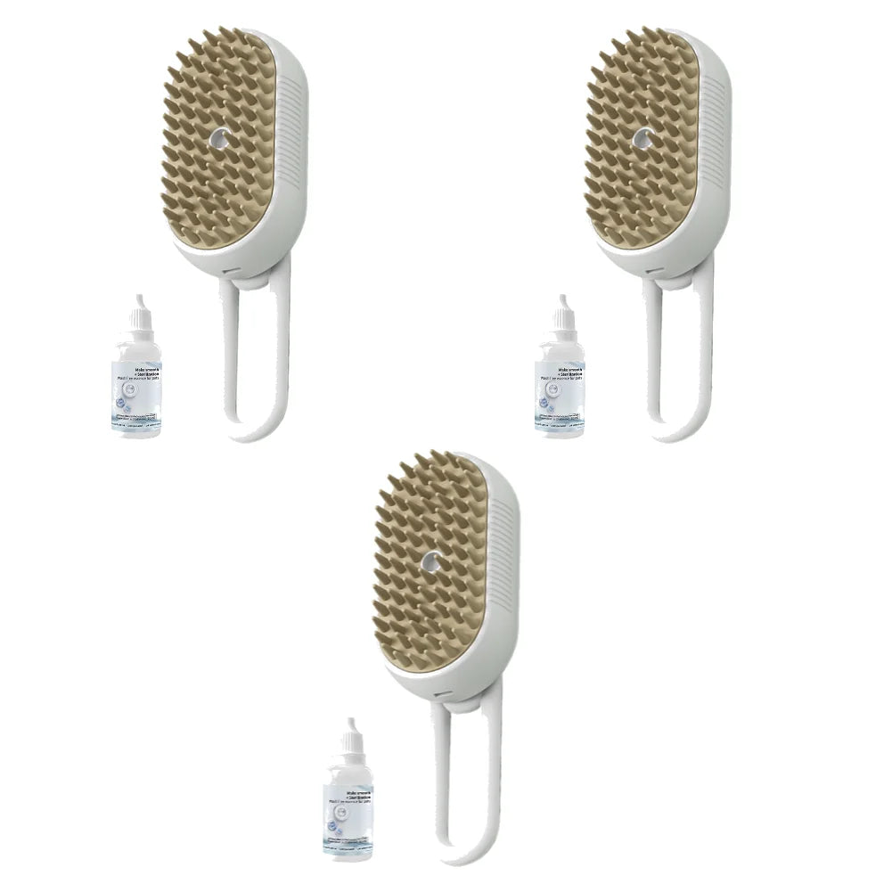 1-5pcs Cat Steam Brush USB Electric Water Spray Kitten Pet Comb Silicone Dog Bath Massage Brush with Liquid Grooming Supplies - AMULET RING STORE