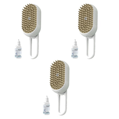 1-5pcs Cat Steam Brush USB Electric Water Spray Kitten Pet Comb Silicone Dog Bath Massage Brush with Liquid Grooming Supplies - AMULET RING STORE