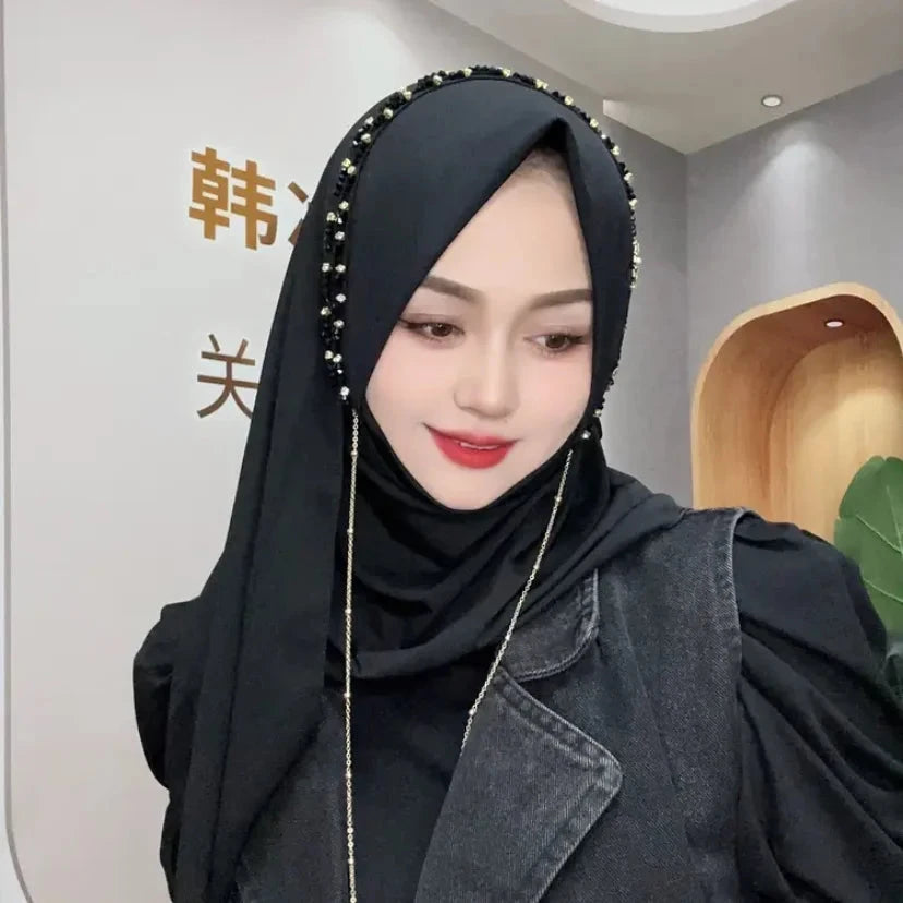 2025 Dubai Fashion School Girls Women Muslem Hijab Long Wraps - AMULET RING STORE