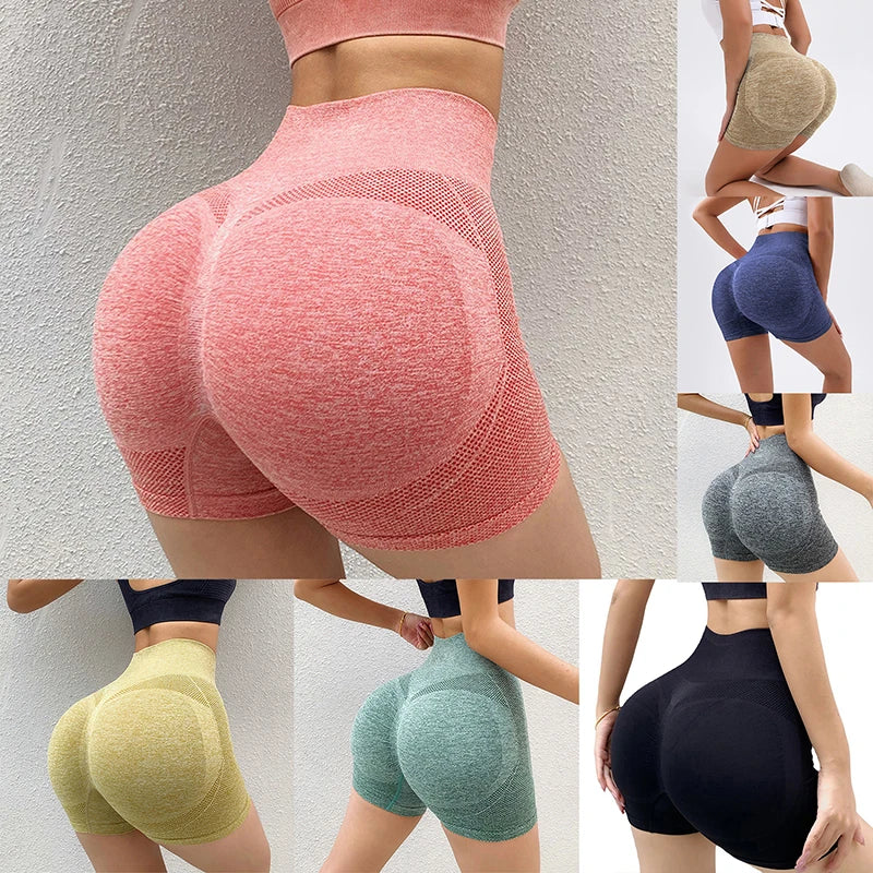 Women Shorts Sports For Women New Cycling Jogging Fitness High Waist Push Up Gym Shorts Leggings Women Yoga Clothing - AMULET RING STORE
