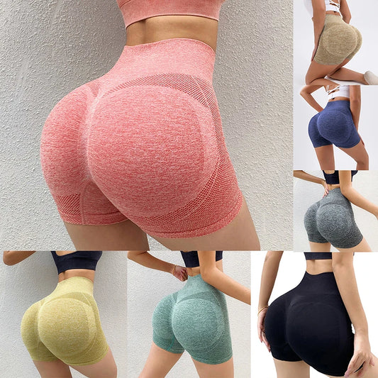 Women Shorts Sports For Women New Cycling Jogging Fitness High Waist Push Up Gym Shorts Leggings Women Yoga Clothing - AMULET RING STORE