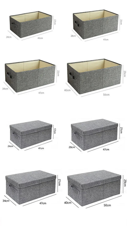 Large Foldable Storage Box Organizing Box For Closet Storage Clothing Storage Box Folding Storage Box For Home Office Storage - AMULET RING STORE