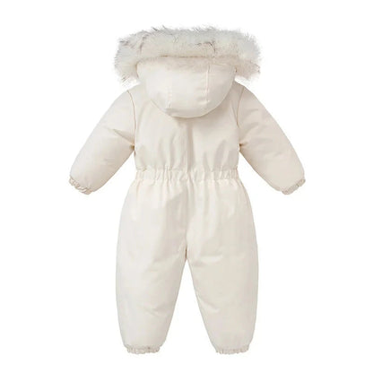 -30 Winter Baby Clothes Thicken Warm Jumpsuits Snowsuits Girl Boy Hooded Jacket Waterproof Rompers Ski Suits Kids Coat Outerwear - AMULET RING STORE