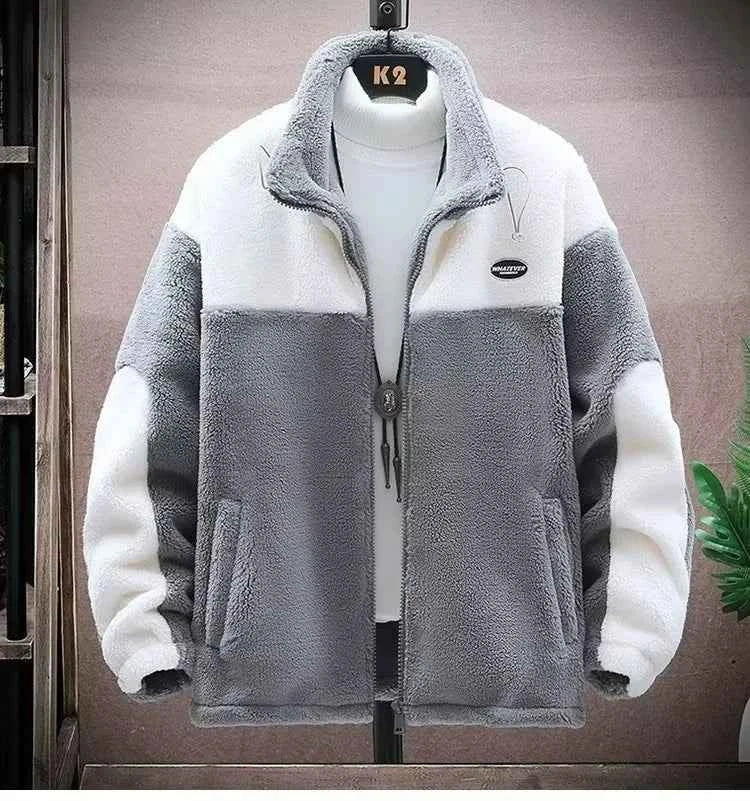 Winter Jackets New Men's Winter Sherpa Lined Jacket Heavy Duty Thermal Warm Fleece Coat Windproof Outdoor Work Jacket Hooded