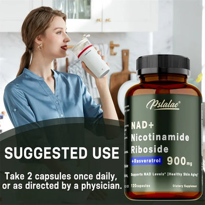 NAD+ Nicotinamide Riboside - Anti-aging, Supports Cell Health, Boosts Immune System, Replenishes Energy - AMULET RING STORE