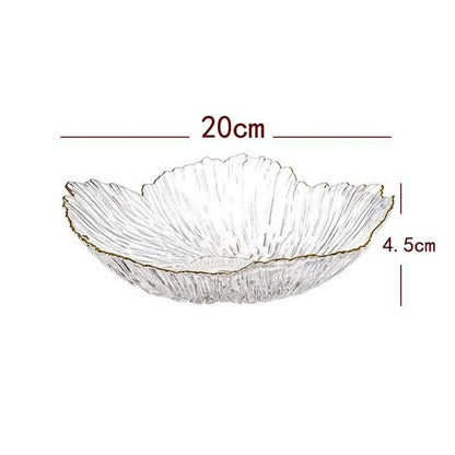 Fruit Basket Plate,Snack Cake Dish Tableware,Round Decorative Glass Fruit Plate Bowl,Food Storage Basket for Dining Room,Home - AMULET RING STORE