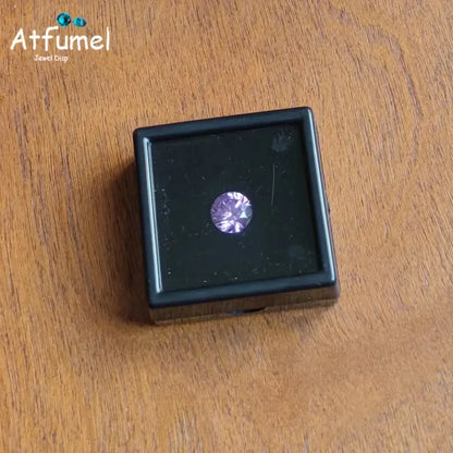 Transperant Square Diamond Jewelry Storage Box Stone Display Case Round Gemstone Organizer 1Pc Small Coin Ring Travel Gift Box - AMULET RING STORE