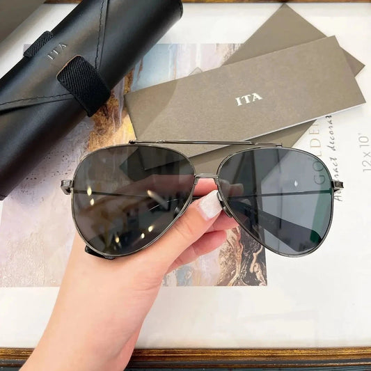 Original Ditaeds MAKX DTS261 Premium Trendy Oval UV Men Sunglasses Luxury Classic Casual Vintage Business Women Couple Eyewear