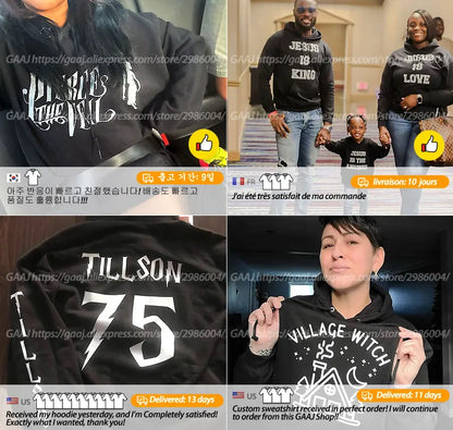 Premium Custom Cotton Hoodie Men Women,Customize Print Hoody Sweatshirt,Diy Your Own Design Photo Logo Pullover,Famliy Team Gift