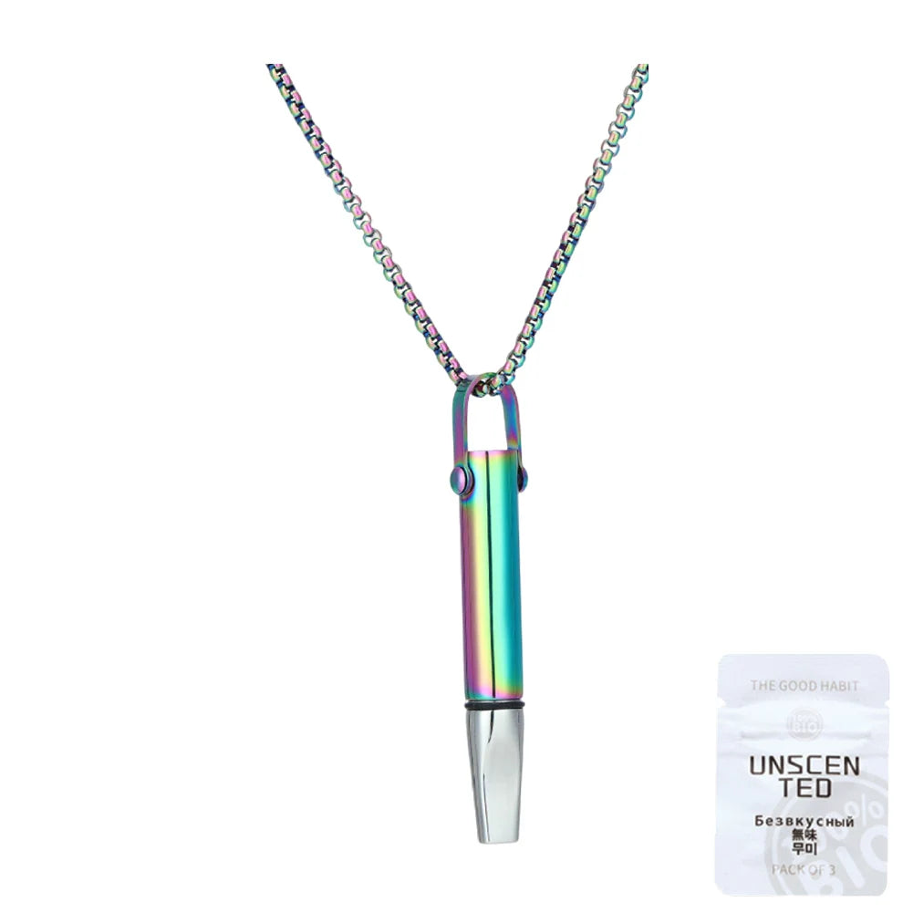 1/10 Flavors Aromatherapy Diffuser Necklace Pendant Quitting Smoking Breathing Necklace Neutral & Essential Oil Diffuser Lockets - AMULET RING STORE