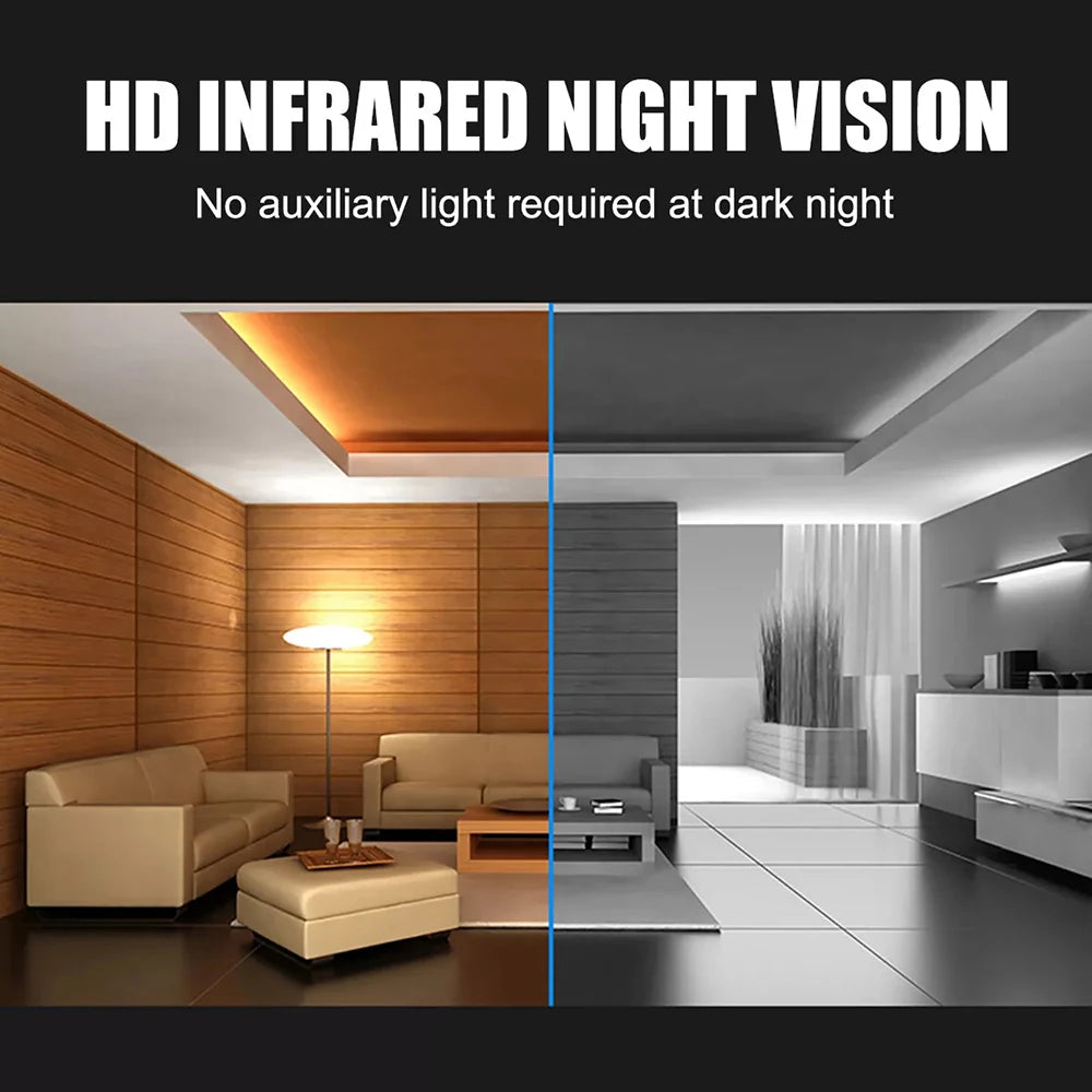 Mini Body Camera 1080P HD Sports Camera Infrared Night Vision Digital Video Recorder 1.3 Inch Bodycam Police Small Camcorder - AMULET RING STORE