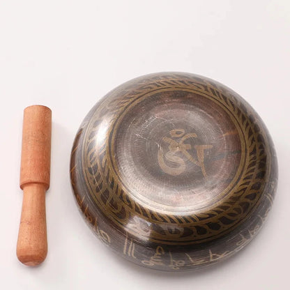 Nepal Handmade Bronze Singing Bowl Healing Meditation Yoga Tibetan Singing Bowls Sound Therapy Percussion Instruments - AMULET RING STORE