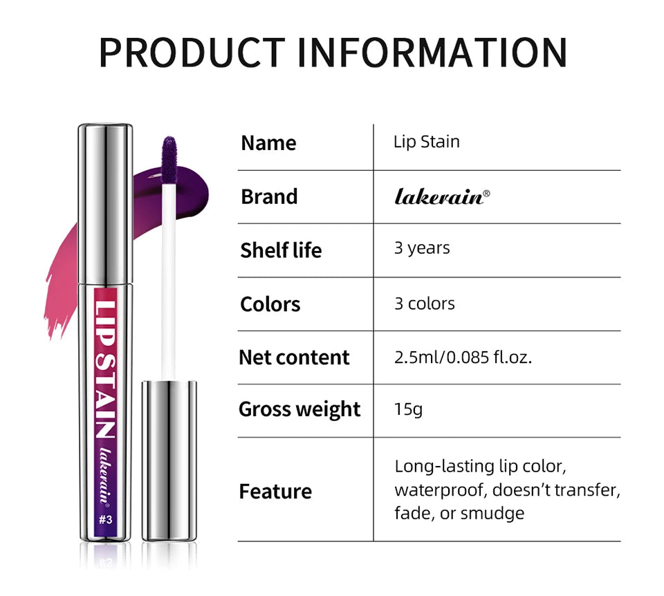 Peel Off Lip Stain Reveal Long Lasting Waterproof Pink Lip Tint Transfer Proof Non-stick Cup Natural Lip Stain Women's Cosmetics - AMULET RING STORE