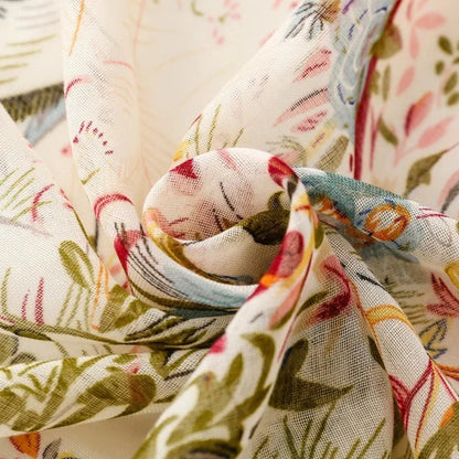 Four Seasons Available Luxury Women Viscose Scarf Designer Shawl Cotton Linen Feeling Tassel Pashmina Muslim Hijab Wrap Floral