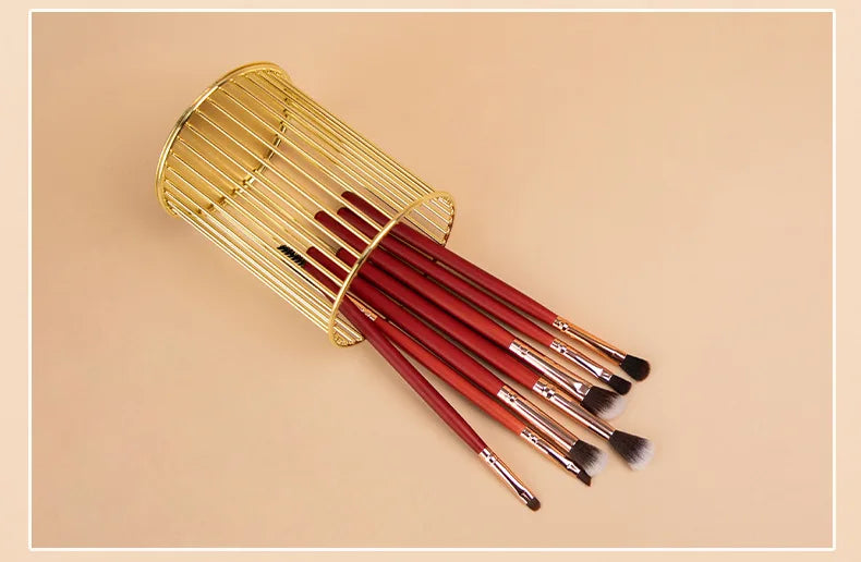 RANCAI7Eyeshadow Fiber Hair Full Set Eye Makeup Brushes Eyeliner Brush Eyebrow Concealer - AMULET RING STORE