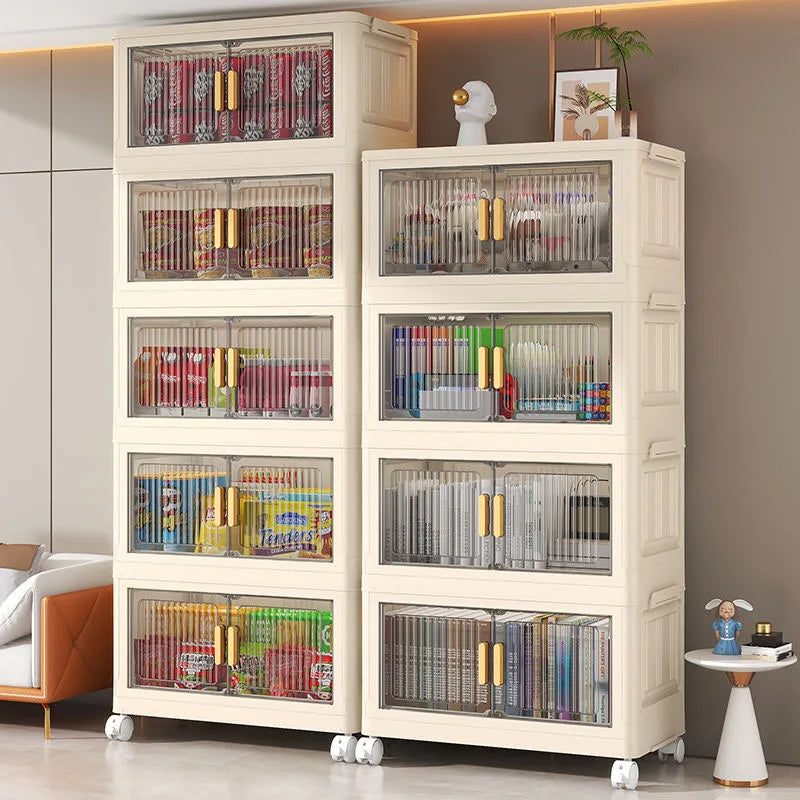 1/2/3/4/5 layers Multifunction Storage Cabinet Foldable Dustproof Wardrobe Easy-to-Install Storage Boxes - AMULET RING STORE