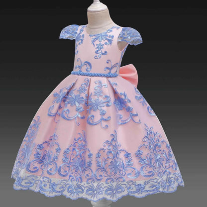 Toddler Princess Flower Dress Baby Girls Birthday Wedding Party Dresses