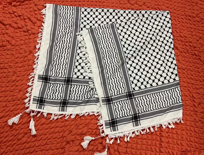 Military Shemagh Tactical Desert Scarf Shemagh Scarf Men Neck Head Wraps for Men Cotton Keffiyeh Arab Wrap with Tassel - AMULET RING STORE