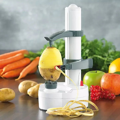 Electric Potato Peelers Automatic Rotating Apple Peeler Potato Peeling Machine Automatic Fruits Vegetables Kitchen Peeling Tool - AMULET RING STORE