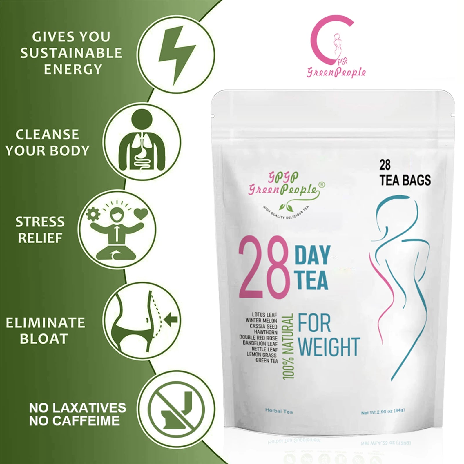 28 Day Skinny Weight Loss Supplement Support Fat Burning, Belly Fat, Ketogenic Diet, Natural Herbal - AMULET RING STORE