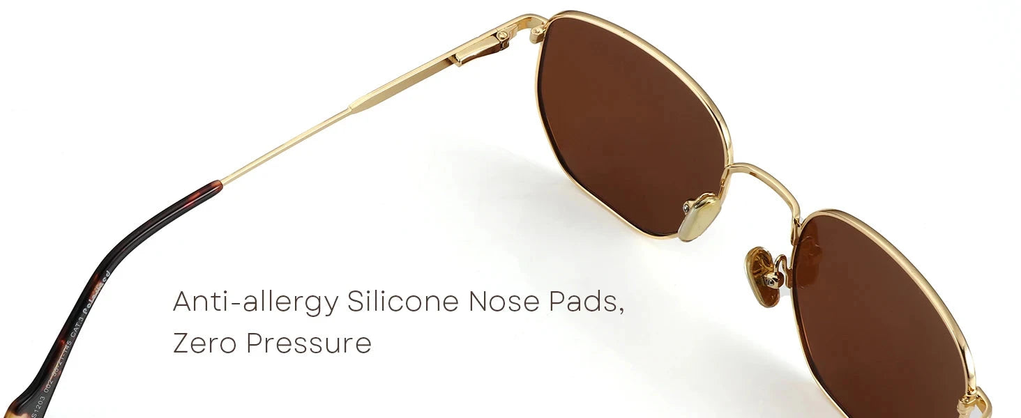 ZENOTTIC Hexagon Polarized Retro Sunglasses for Men Women-Vintage Metal Frame Design UV Protection Trendy Fashion Shades