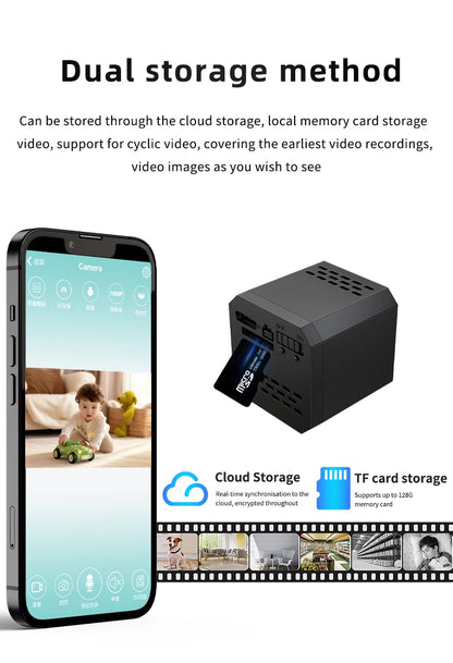 1080P Mini WiFi Camera F1 Wireless Remote Monitor Loop Recording Camera Security Protection Smart Home surveillance camera - AMULET RING STORE