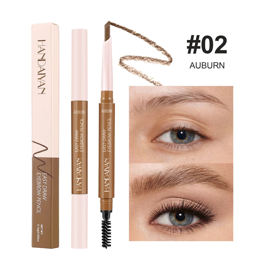 Eyebrow Cosmetics Pencil Waterproof Double-headed Eyebrow Tattoo Natural Long Lasting Makeup Paint Wild Eyebrow Pencil - AMULET RING STORE