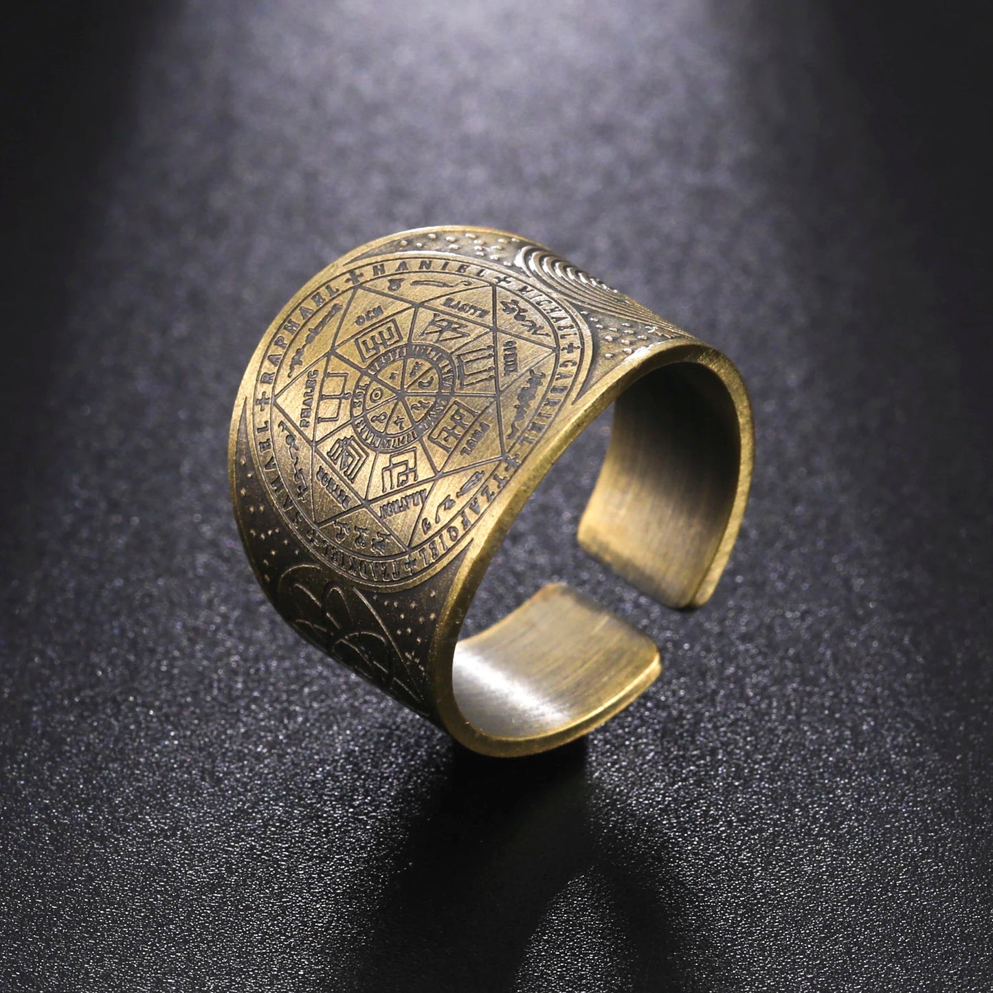 Vintage Seal of The 7 Archangels Protection Ring