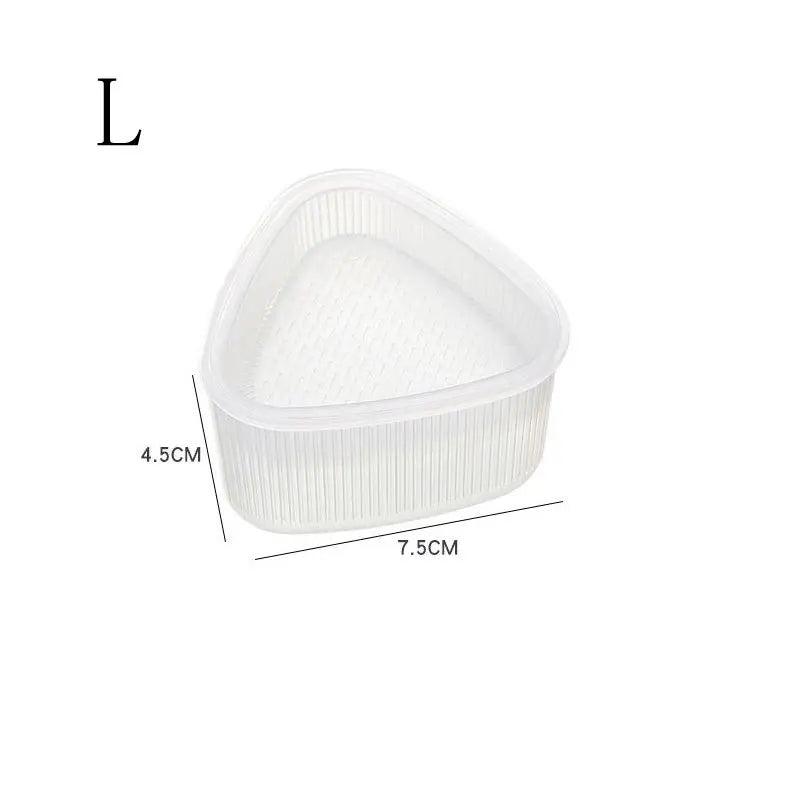 1/2Pcs Triangular Plastic Sushi Rice Ball Maker Mould Onigiri Mold Set Kitchen Gadgets Stuff Transparent Bento Accessories - AMULET RING STORE