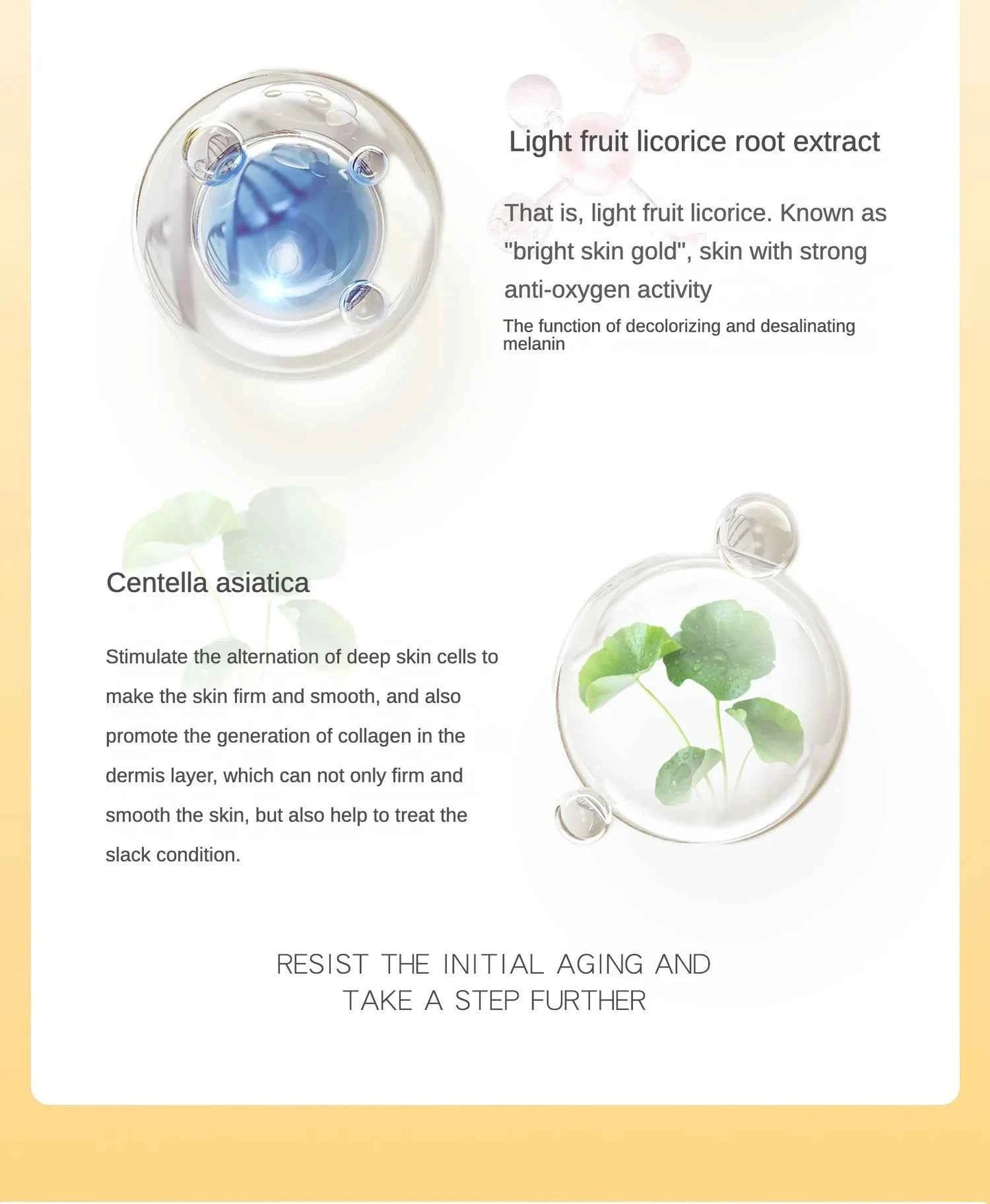 Hyaluronic Acid Peptide Whitening Serum Remove Dark Spots Melanin Brighten Shrink Pores  Moisturizing Fade Fine Lines