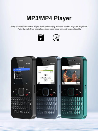 SERVO 4 SIM Card 4 Standby QWERTY Keyboard Mobile Phone Speed Dial Blacklist FM Radio Flashlight 2G GSM Cellular Cellphone TypeC