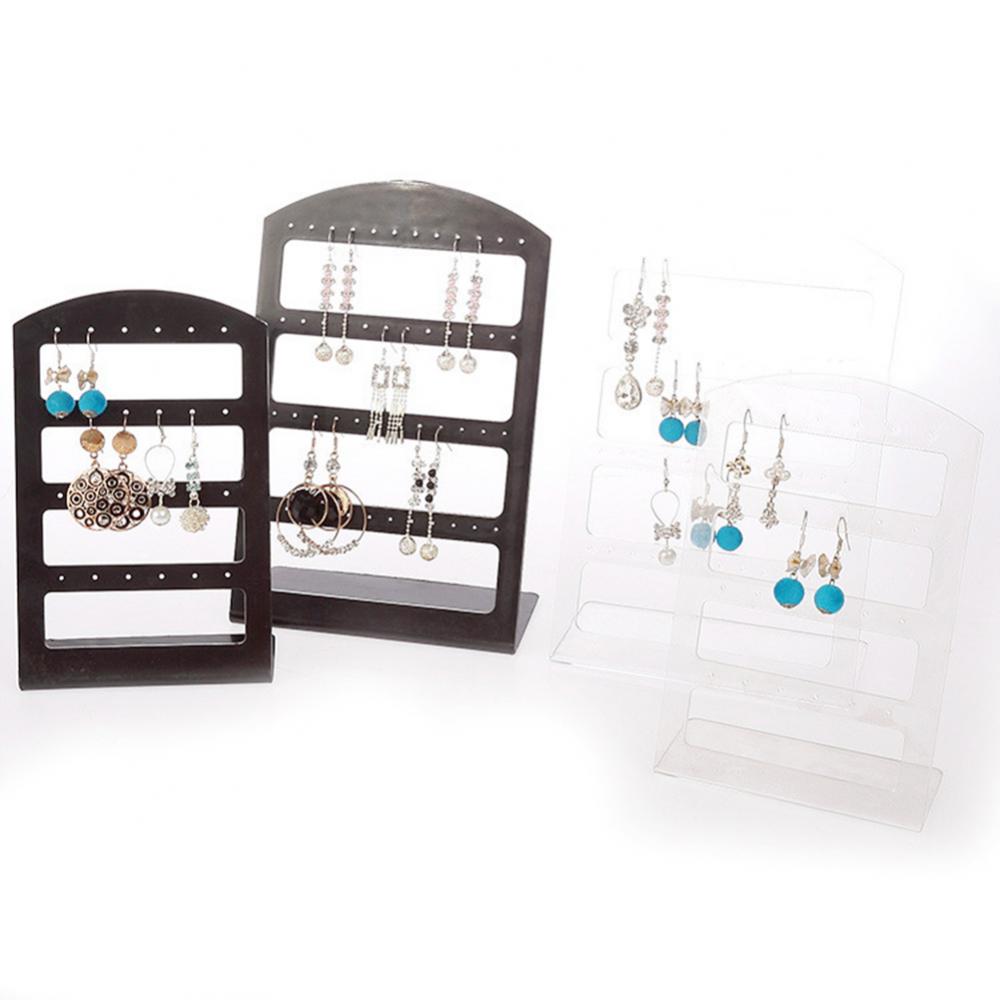 24/48 Holes Earrings Display Stand Holder Jewelry Show Rack Acrylic Organizer - AMULET RING STORE